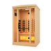 Golden Designs 2-Person Full Spectrum PureTech™ Near Zero EMF FAR Infrared Sauna with Himalayan Salt Bar 2