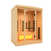 Golden Designs 3-Person Full Spectrum PureTech™ Near Zero EMF FAR Infrared Sauna with Himalayan Salt Bar 4