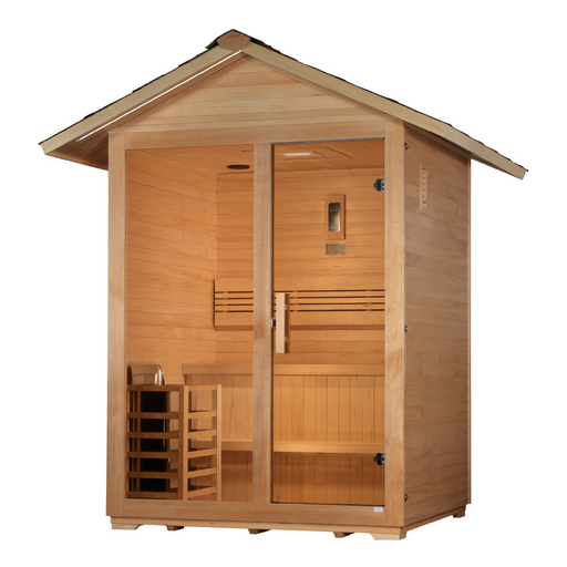 Golden Designs "Arlberg" 3-Person Traditional Outdoor Sauna | GDI-8103-01