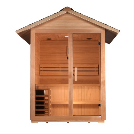 Golden Designs "Arlberg" 3 Person Traditional Outdoor Sauna 1