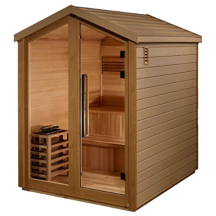 Golden Designs Savonlinna 3 Person Outdoor Traditional Sauna 4