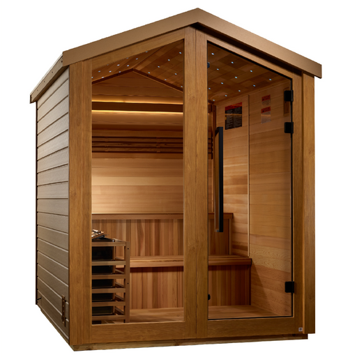 Golden Designs Kaarina 6 Person Outdoor Traditional Sauna 2