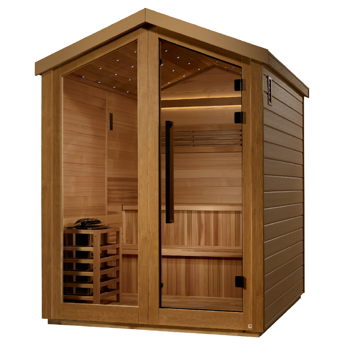 Golden Designs Kaarina 6 Person Outdoor Traditional Sauna 3