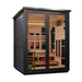 Golden Designs Loviisa 3-Person Black Barn Hybrid Outdoor Sauna | GDI-8523-04