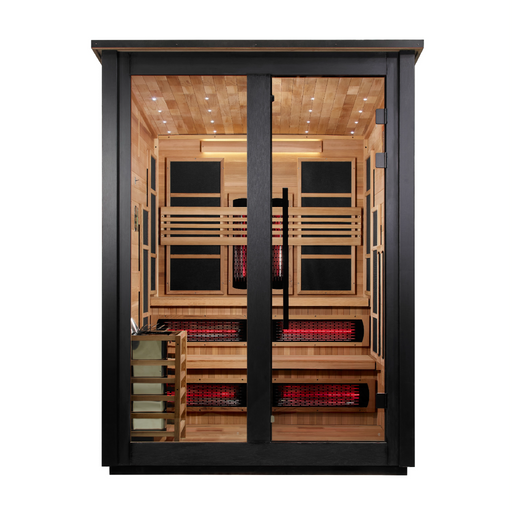 Golden Designs Kaskinen 6-Person 2 Tone Barn Hybrid Outdoor Sauna | GDI-8526-03