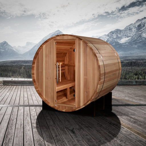 Golden Designs "St. Moritz" 2 Person Barrel Traditional Sauna 2