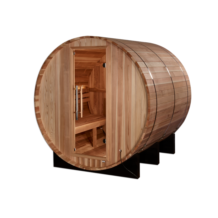 Golden Designs "Arosa" 4 Person Barrel Traditional Sauna 1