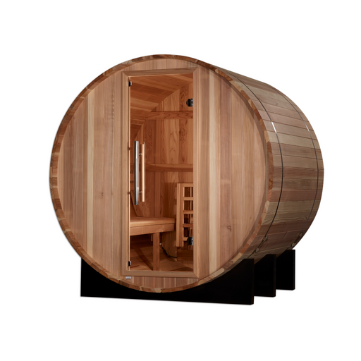 Golden Designs "St. Moritz" 2-Person Barrel Traditional Sauna | GDI-B002-01