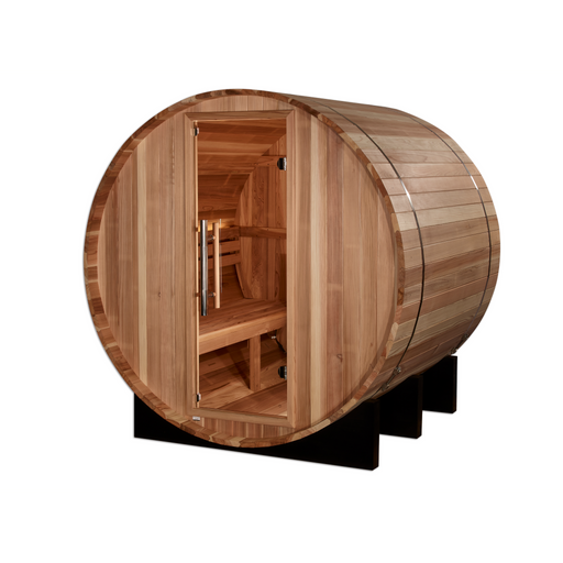 Golden Designs "St. Moritz" 2 Person Barrel Traditional Sauna 1