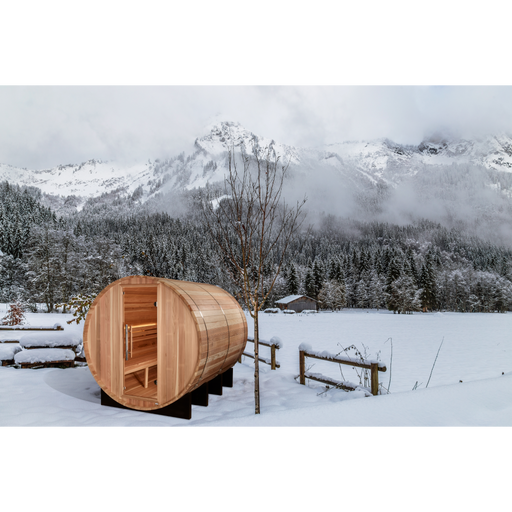 Golden Designs "Klosters" 6 Person Barrel Traditional Sauna 2