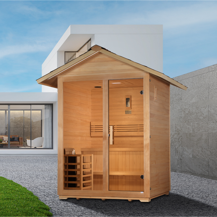 Golden Designs "Arlberg" 3 Person Traditional Outdoor Sauna 2