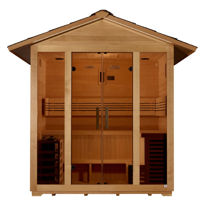 Golden Designs "Vorarlberg" 5 Person Traditional Outdoor Sauna 1