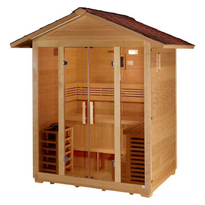 Golden Designs "Vorarlberg" 5 Person Traditional Outdoor Sauna 3