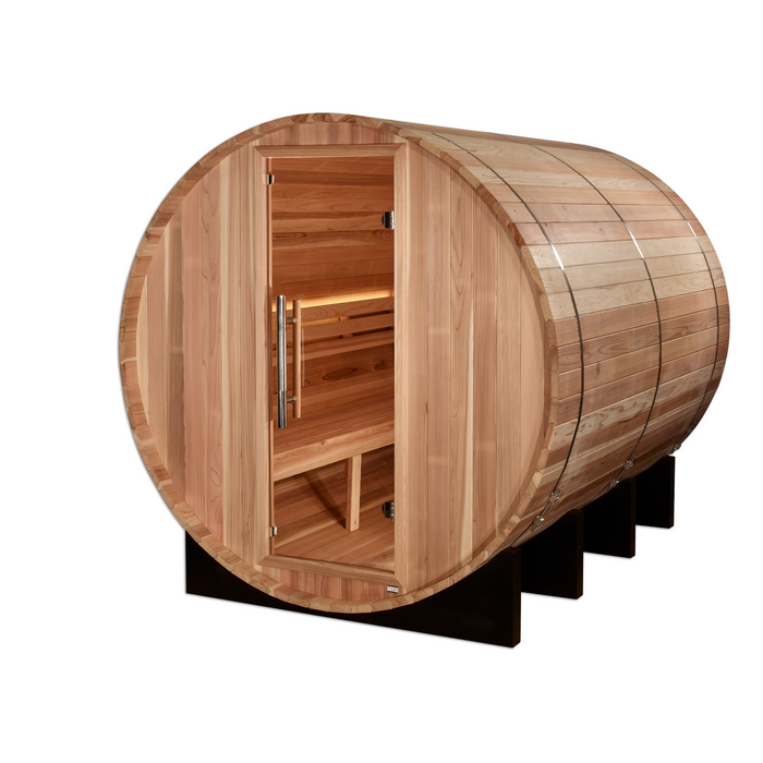 Golden Designs "Klosters" 6 Person Barrel Traditional Sauna 1