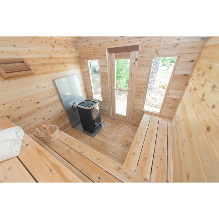 Leisurecraft CT Georgian Cabin Sauna (Heating Option: Electric Heater) 5