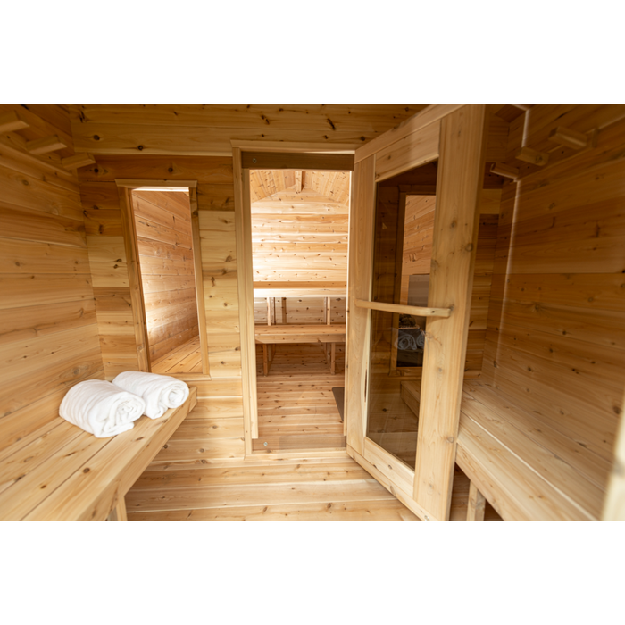 Leisurecraft CT Georgian Cabin Sauna with Changeroom (Heating Option: Electric Heater) 2