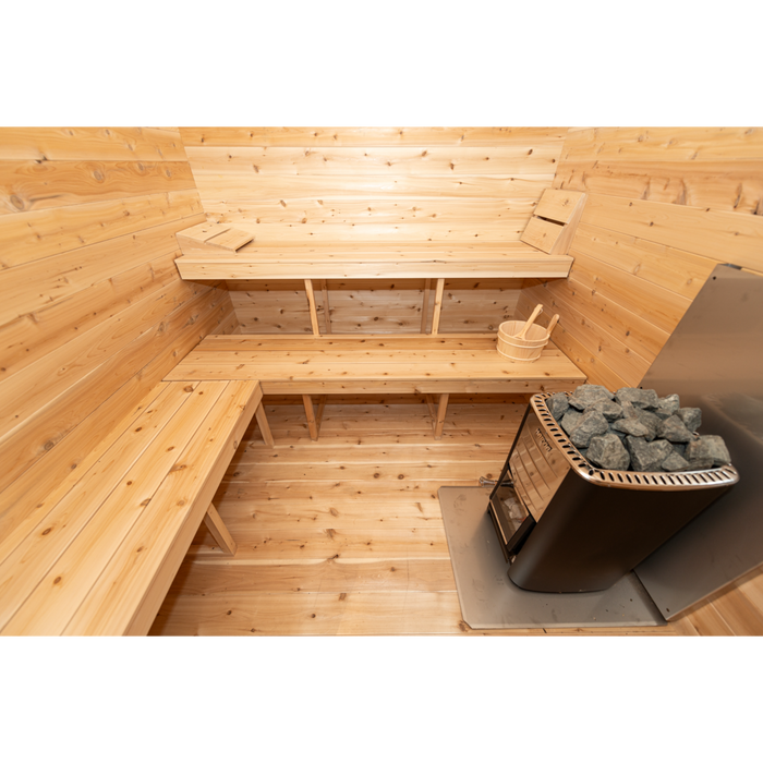 Leisurecraft CT Georgian Cabin Sauna with Changeroom (Heating Option: Electric Heater) 6