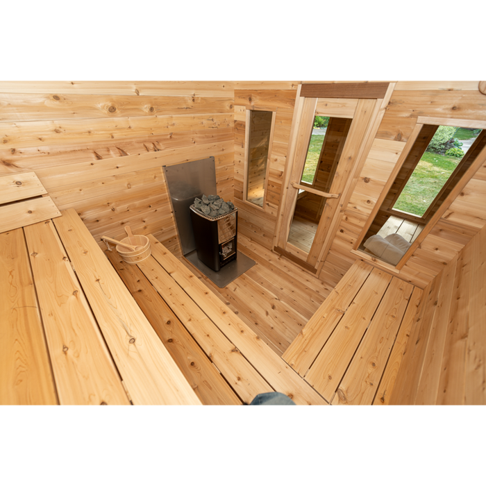 Leisurecraft CT Georgian Cabin Sauna with Changeroom (Heating Option: Electric Heater) 8