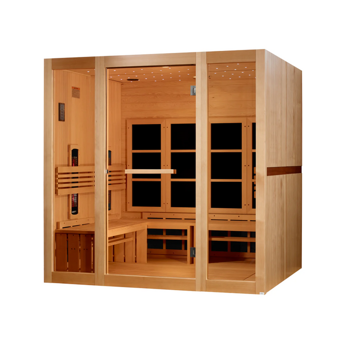 Golden Designs 8-Person Full Spectrum Near Zero EMF Far Inferared Sauna | GDI-6880-03 FS