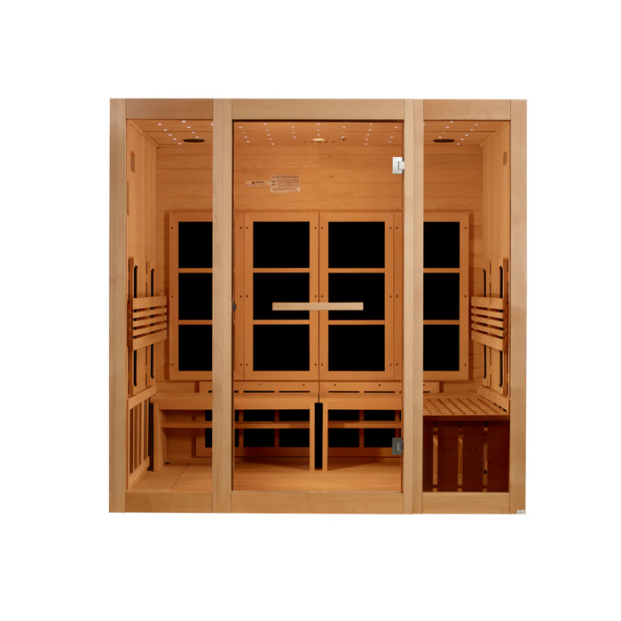 Golden Designs 8-Person Full Spectrum Near Zero EMF Far Inferared Sauna | GDI-6880-03 FS