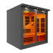Golden Designs Black Edition 6-Person Near Zero EMF Far Infrared Sauna | GDI-6996-02 Elite-BLK