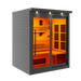 Golden Designs Monaco 6-Person Black Full Spectrum Near Zero EMF Far Infrared Sauna | GDI-6996-03 FS
