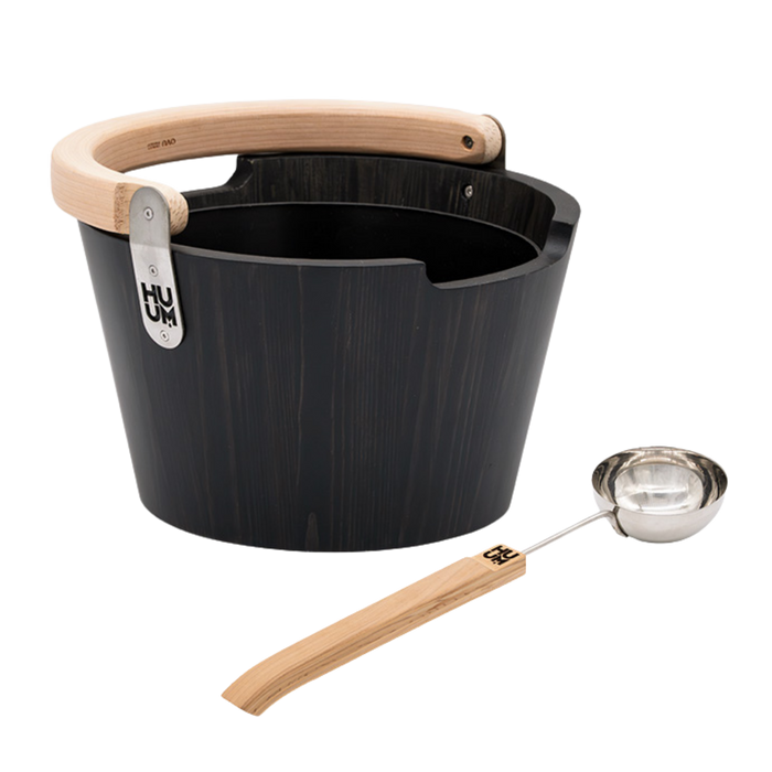 HUUM TASA Bucket & Ladle — Black