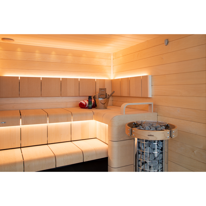 Harvia Cilindro  Electric Sauna Heater w/ Built-In Time and Temperature Controls (PC60/PC80/PC90/6kw/8kw/9kw)