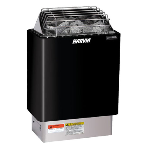Harvia 240V Electric Sauna Heater, Black | KIP60W, KIP80W | JH60W2401M, JH80W2401MI