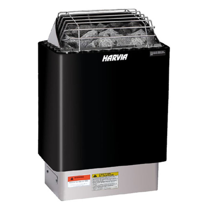 Harvia 240V Electric Sauna Heater, Black | KIP60W, KIP80W | JH60W2401M, JH80W2401MI