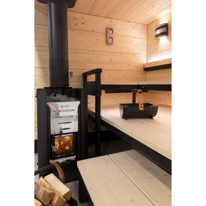 Harvia Black Sauna Wood Stove Chimney Kit | WHP1500M