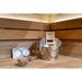 Harvia Sauna Accessory Set (Steel Bucket, Ladle, Thermometer, and Hygrometer) | SA006