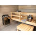 Harvia Sauna Accessory Set (Steel Bucket, Ladle, Thermometer, and Hygrometer)-Black | SA007