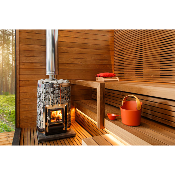 Harvia Stainless Steel Sauna Wood Stove Chimney Kit in Stainless Steel | WHP1500