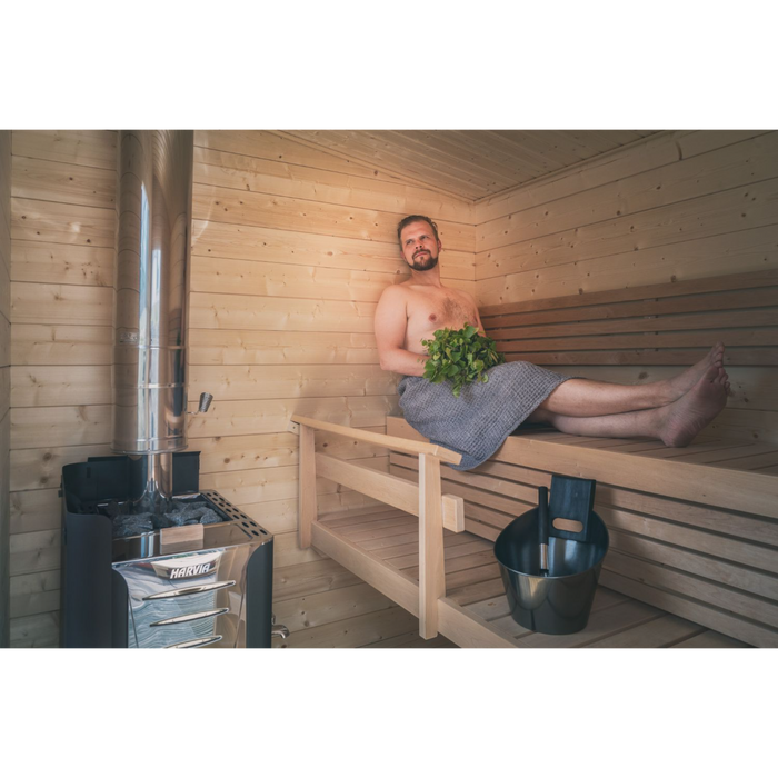 Harvia Stainless Steel Sauna Wood Stove Chimney Kit in Stainless Steel | WHP1500