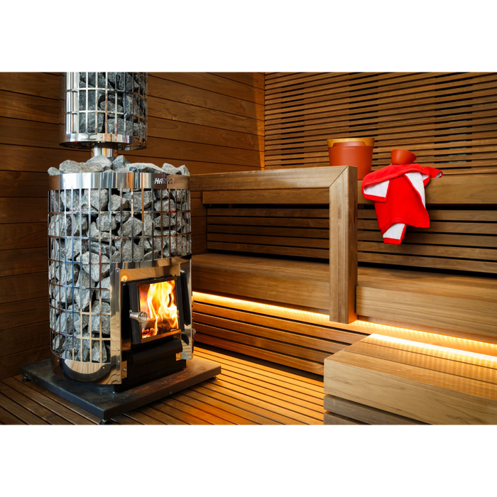 Harvia Cilindro 20 17kW Wood-Burning Sauna Stove | WKPC20S