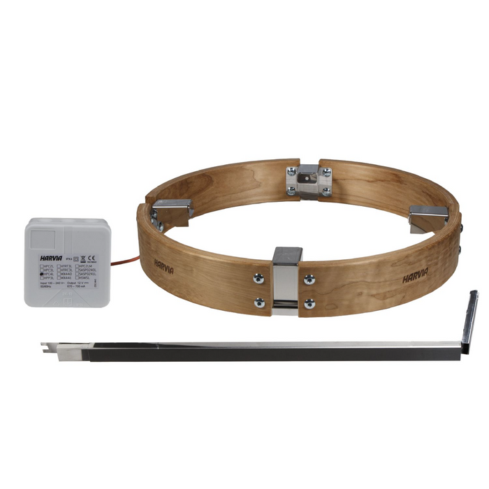 Harvia Cilindro Safety Railing with LED Lighting | HPCU4L