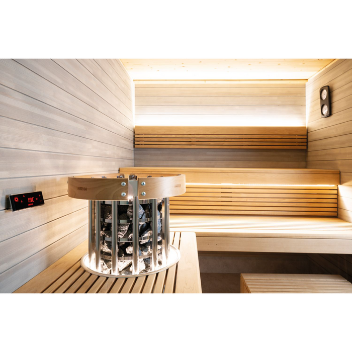 Harvia Cilindro Embedding Flange with LED Lighting | HPCU7L