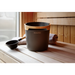 Harvia Helmi Sauna Bucket & Ladle - Chocolate