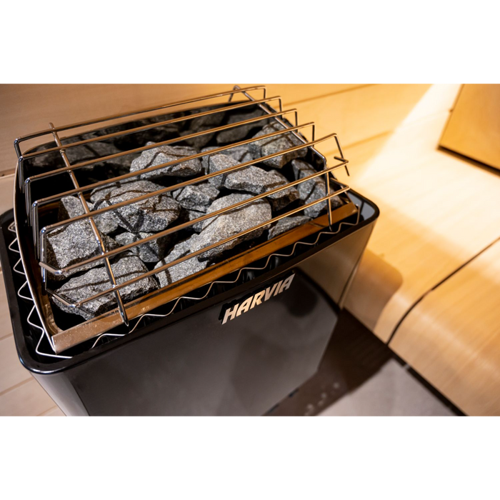 Harvia 240V Electric Sauna Heater w/ Built-In Controls, Black | KIP60B, KIP80B | JH60B2401M, JH80B2401MI 