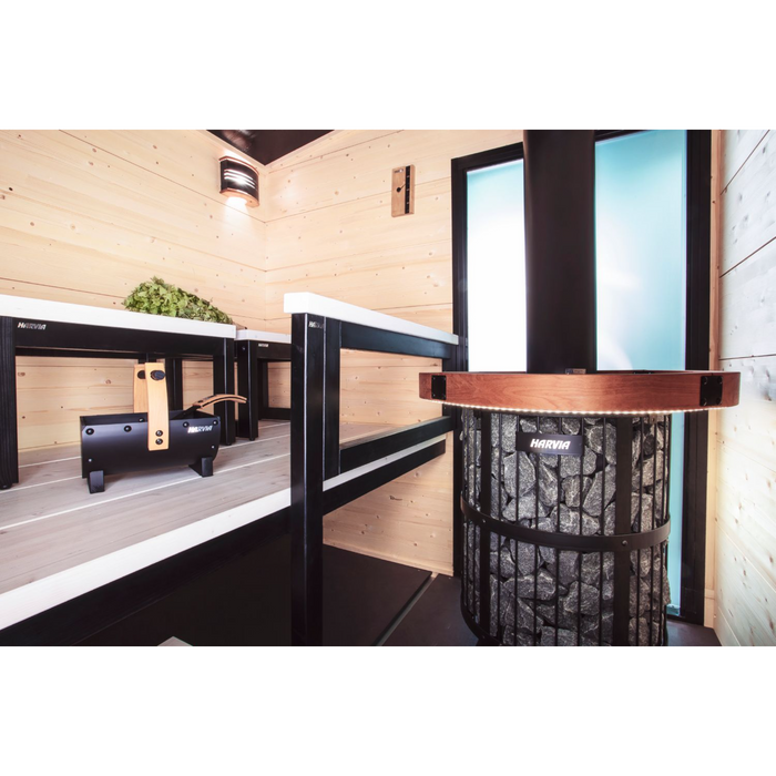 Harvia Legend 240 Duo Wood-Burning Sauna Stove/Fireplace Combo | WKLE20DUOM