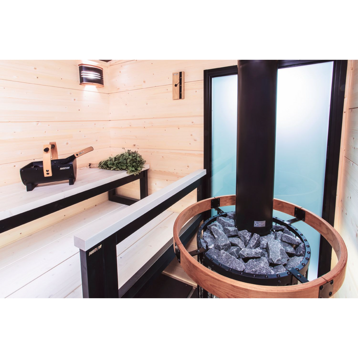 Harvia Legend 240 Duo Wood-Burning Sauna Stove/Fireplace Combo | WKLE20DUOM