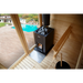 Harvia Linear 18 Compact Black 14.3kW Wood-Burning Sauna Stove | WKLI18CPTM