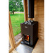 Harvia Linear 18 Compact Black 14.3kW Wood-Burning Sauna Stove | WKLI18CPTM