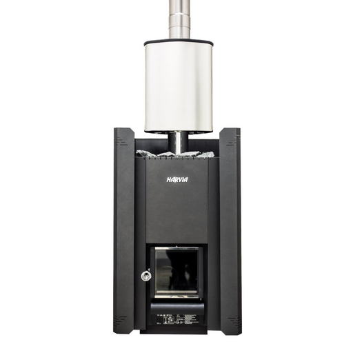 Harvia Linear 22 GreenFlame Black 15.7kW Wood-Burning Sauna Stove | WKLI20GM