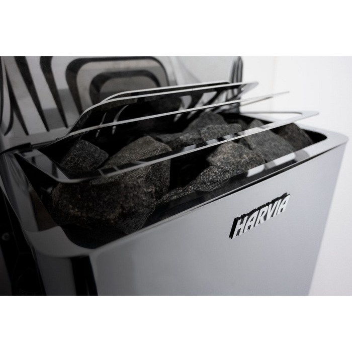 Harvia The Wall Electric Sauna Heater with Built-In Controls (SWS60/SWS80) (6kW/8kW) (HSWS6U1B/HSWS8U1B)