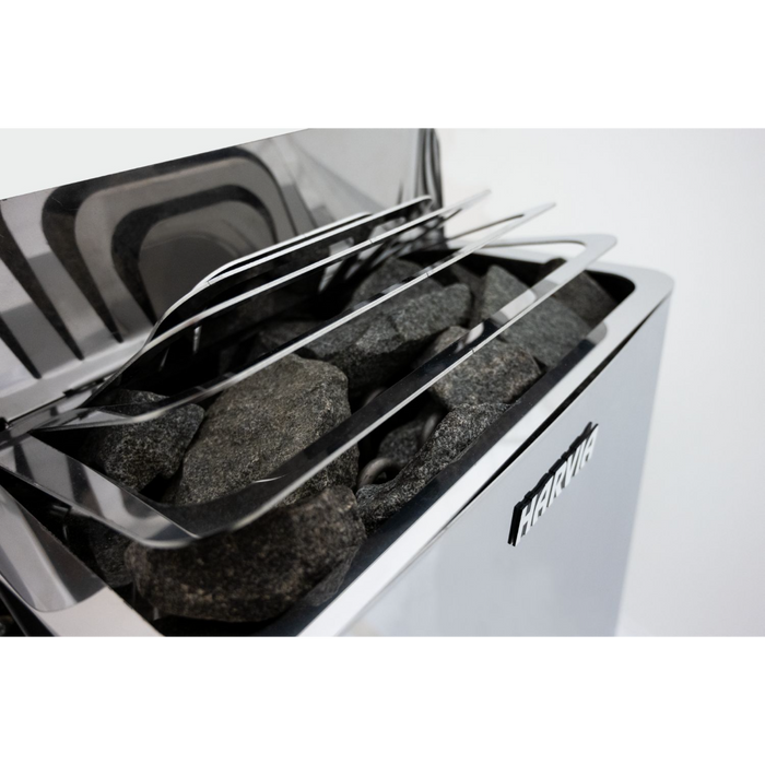 Harvia The Wall Electric Sauna Heater with Built-In Controls (SWS60/SWS80) (6kW/8kW) (HSWS6U1B/HSWS8U1B)