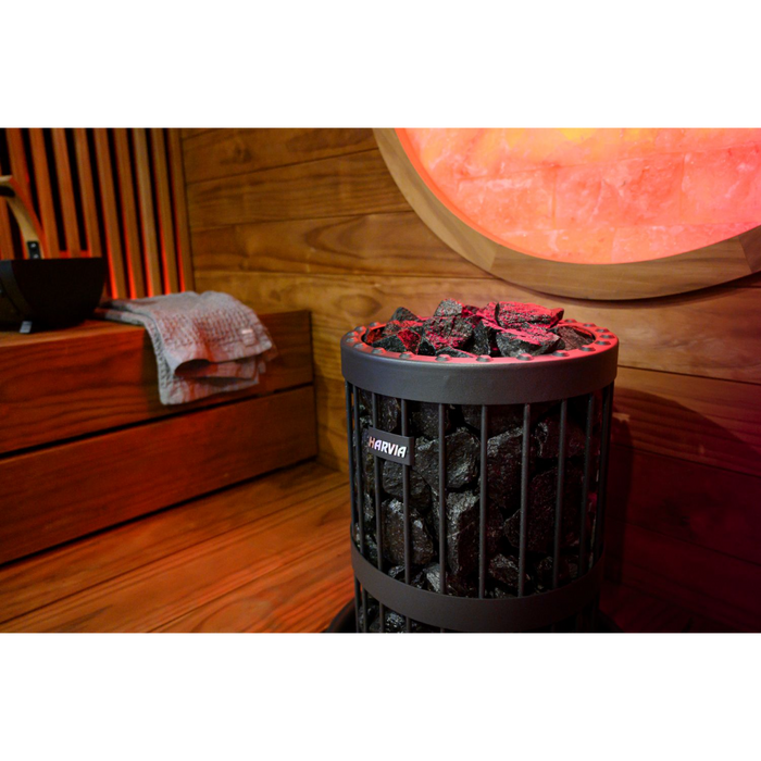 Harvia AC3040 Black Vulcanite Split-Face Sauna Stones (5-10cm)