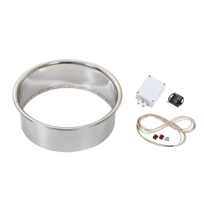 Harvia Cilindro Embedding Flange with LED Lighting | HPCU2L