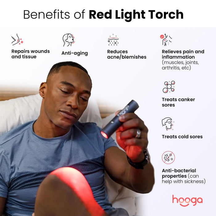 Hooga Red Light Therapy Torch with Precision Tip 3